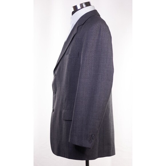 Bert Pulitzer Mens Grey Ventless 3 Button Blazer Sportcoat Sz 46 Vintage - Picture 4 of 12